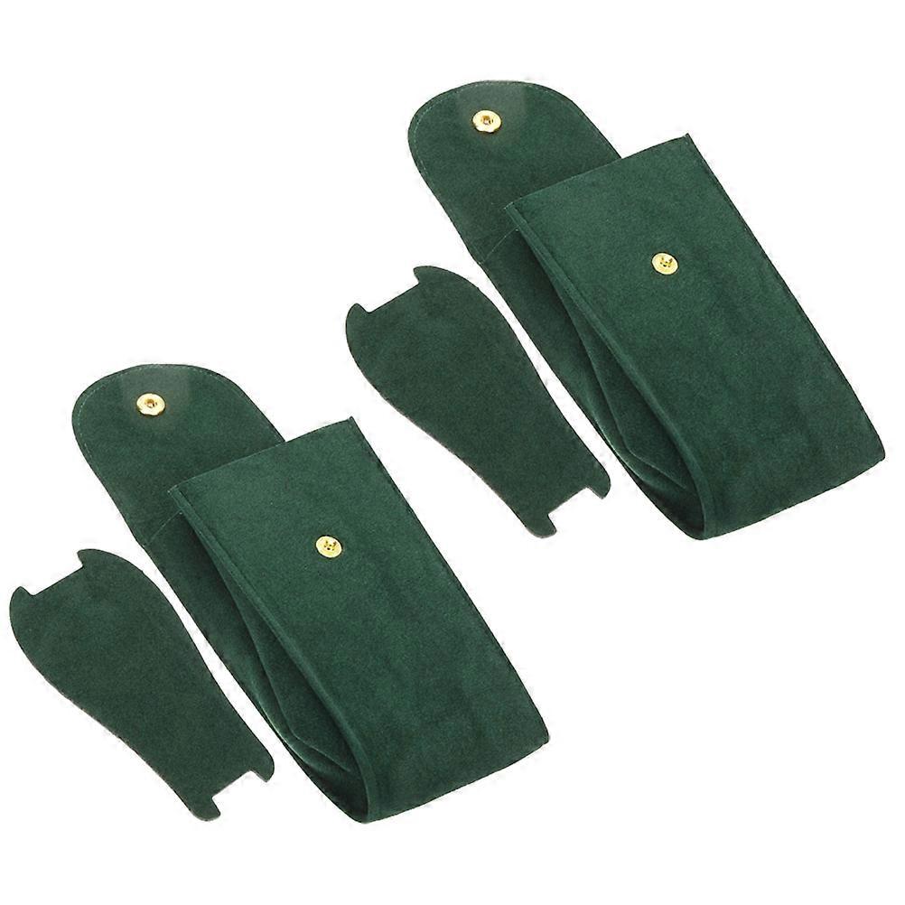 Portable Watch Pouch Watch Storage Bag for Storage Use 6Pcs Green Bag