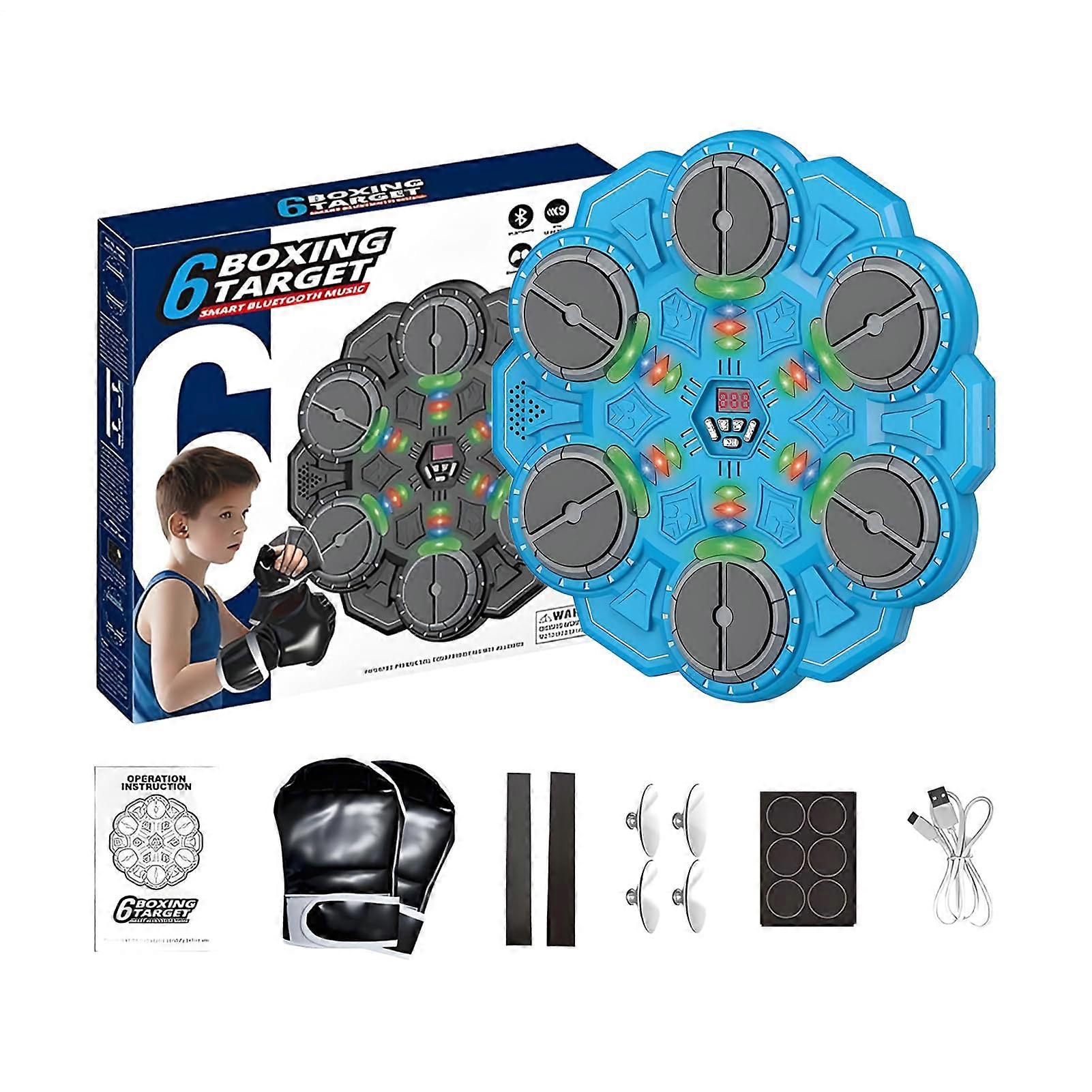 Boxing Machine Cordless Music Punching Trainer Indoor Gym Playroom For Children Students Boys Pupils
