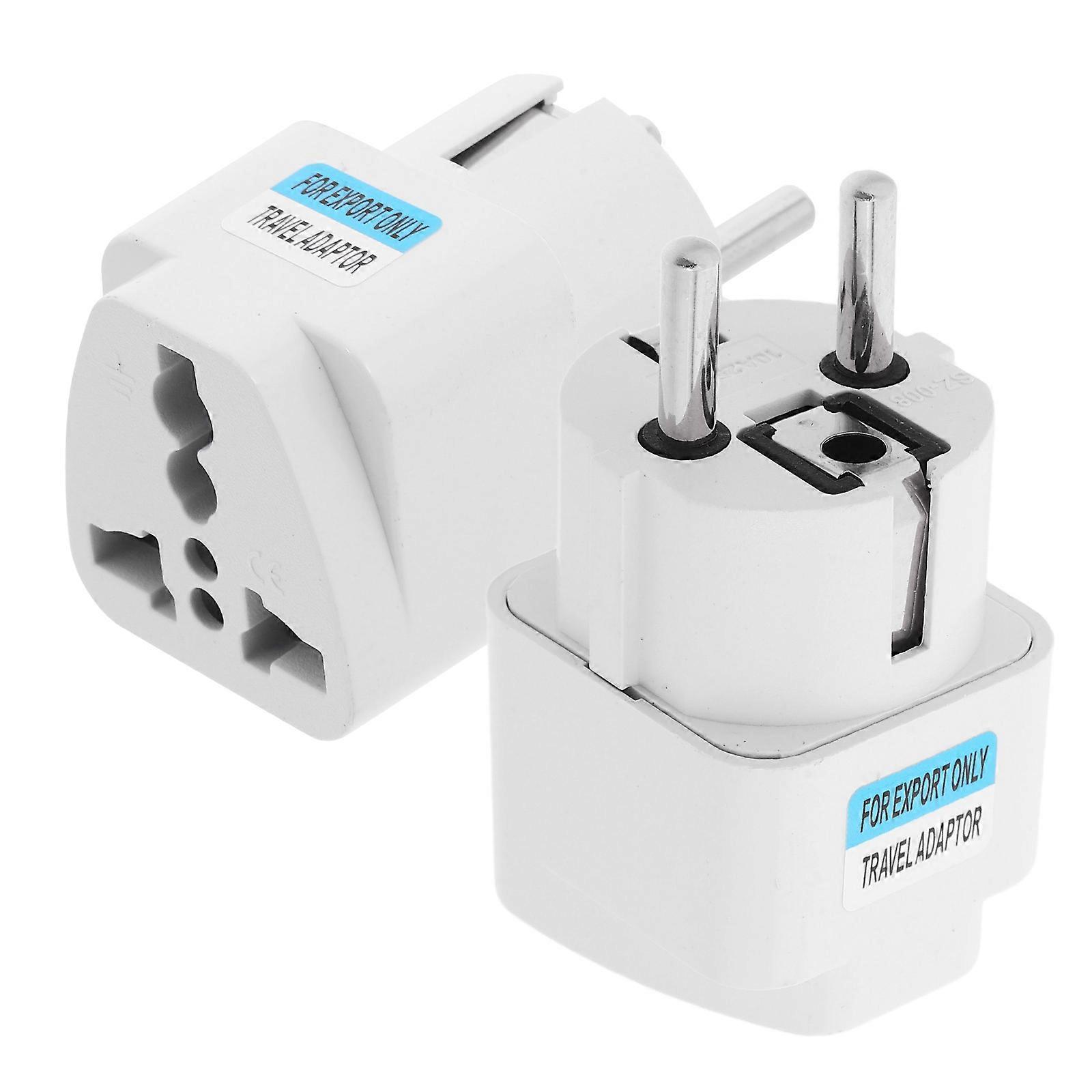 European Adapter 2Pcs For Germany To Europe Use Compact Voltage Conversion Ideal For Travelers Office Users