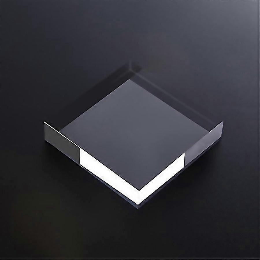 For 2 Pcs Square 8x8x15cm Transparent Acrylic Geometric Photo Props Photography Background Plate Orn