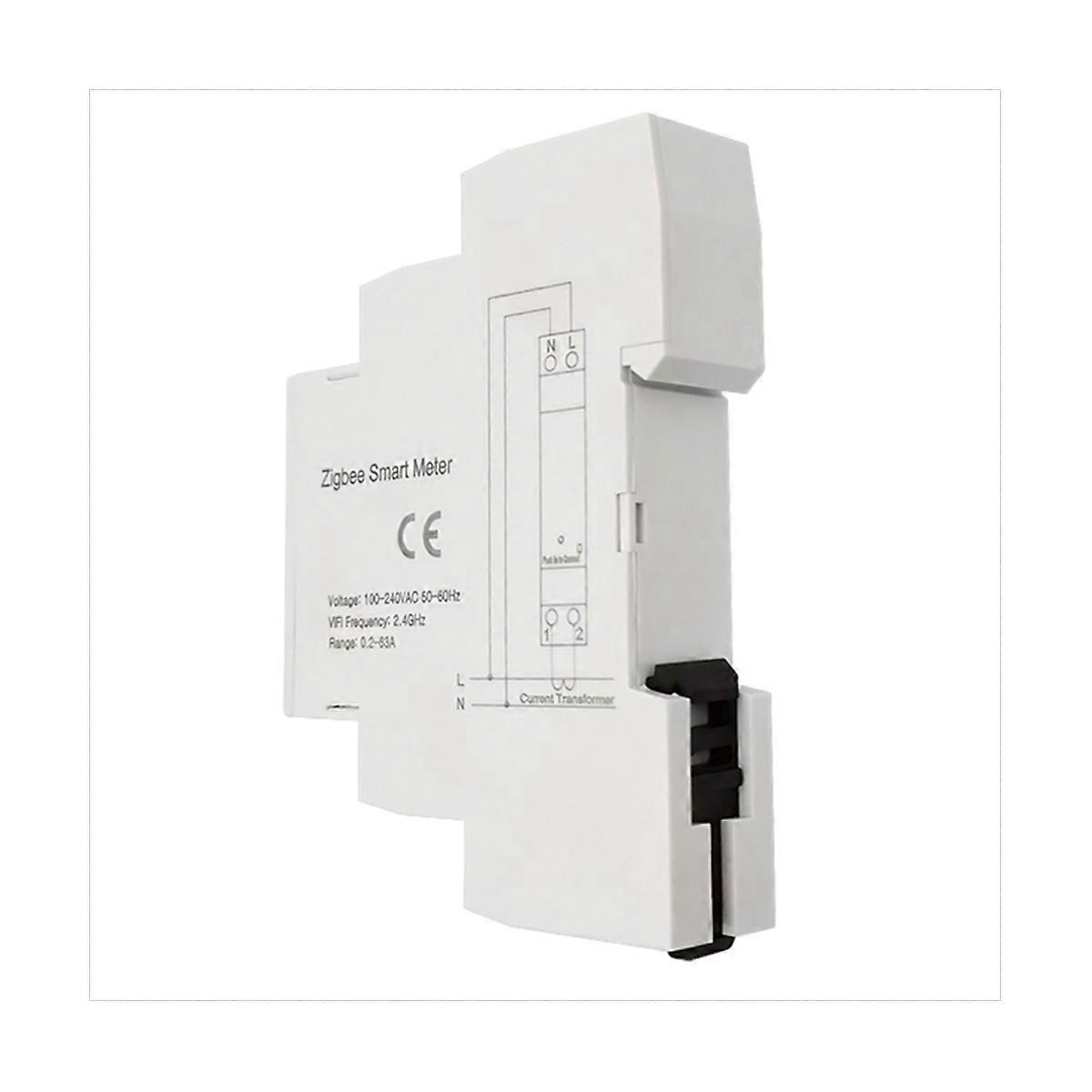 Tuya Smart Life WiFi Digital Energy Meter 63A with Current Transformer Sensor Clamp Power Consumption Monitor 110V 240V
