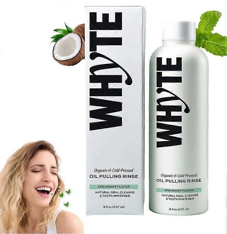 Apaiser les gencives et rafraîchir l'haleine naturellement | Bain de bouche aux herbes et aux huiles essentielles | Bain de bouche sans fluor | Bain de bouche à l'huile blanche | Dents et gencives de Noël