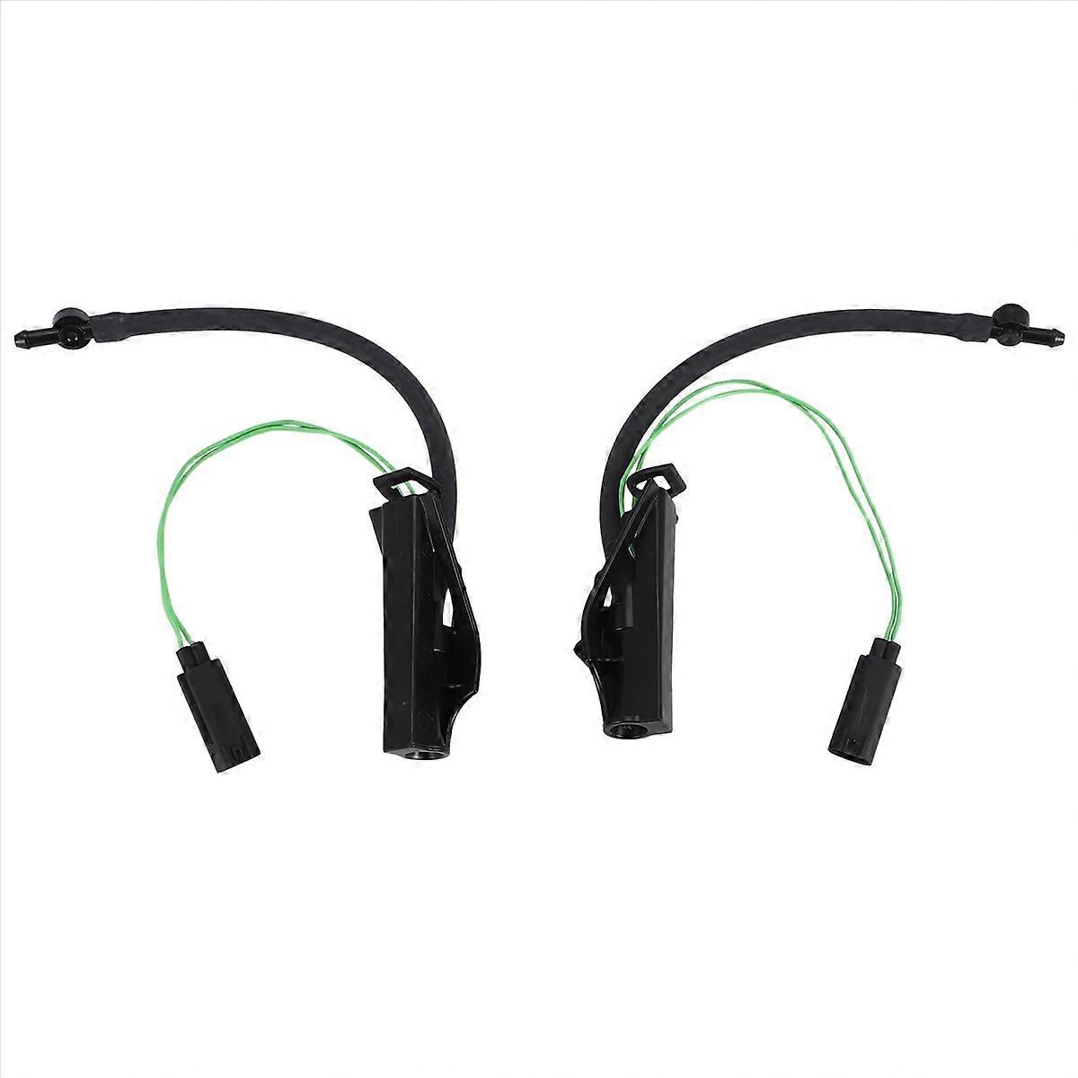1 Pair Front Windshield Washer Nozzle Sprayer Jet with Heated