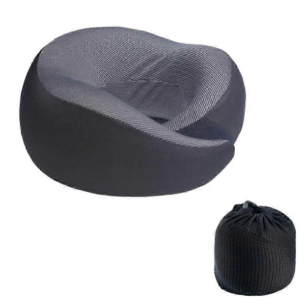 Memory Foam U-Shaped Travel Pillow for Neck Support and Soft Head Rest on Planes and Cars