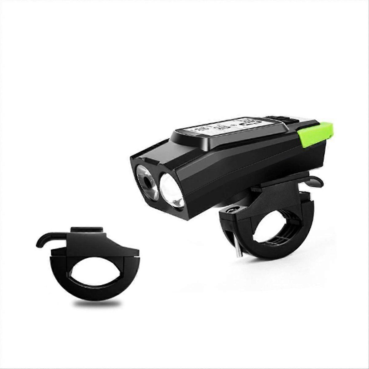 3 in 1 GPS Bike Headlight Speedometer & Horn Rechargeable Multifunctional Bicycle Front Lamp with C