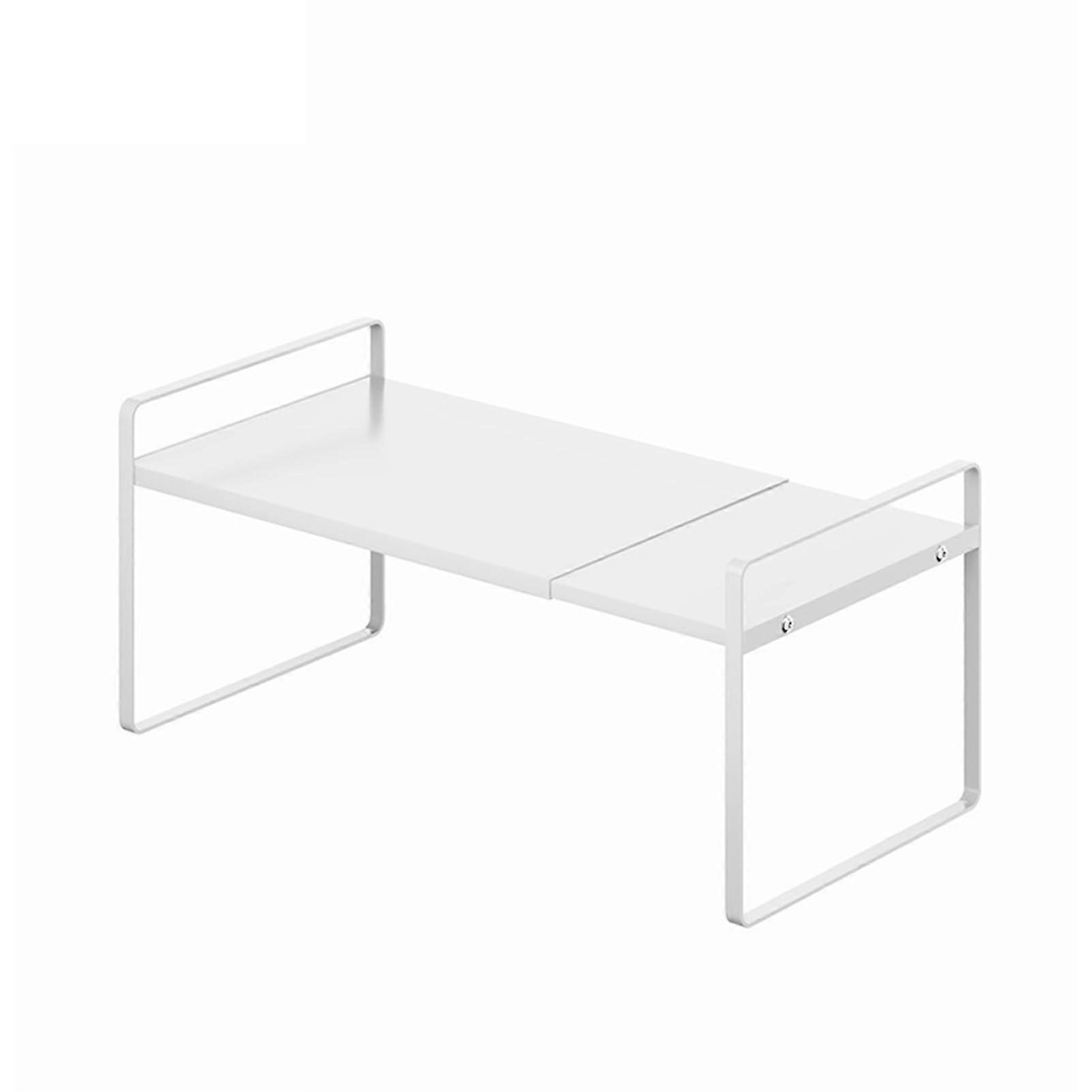 Adjustable Under Sink Organizer Expandable Storage Shelf With Baskets For Cupboards & Worktops Black 62x21.5x18.5cm