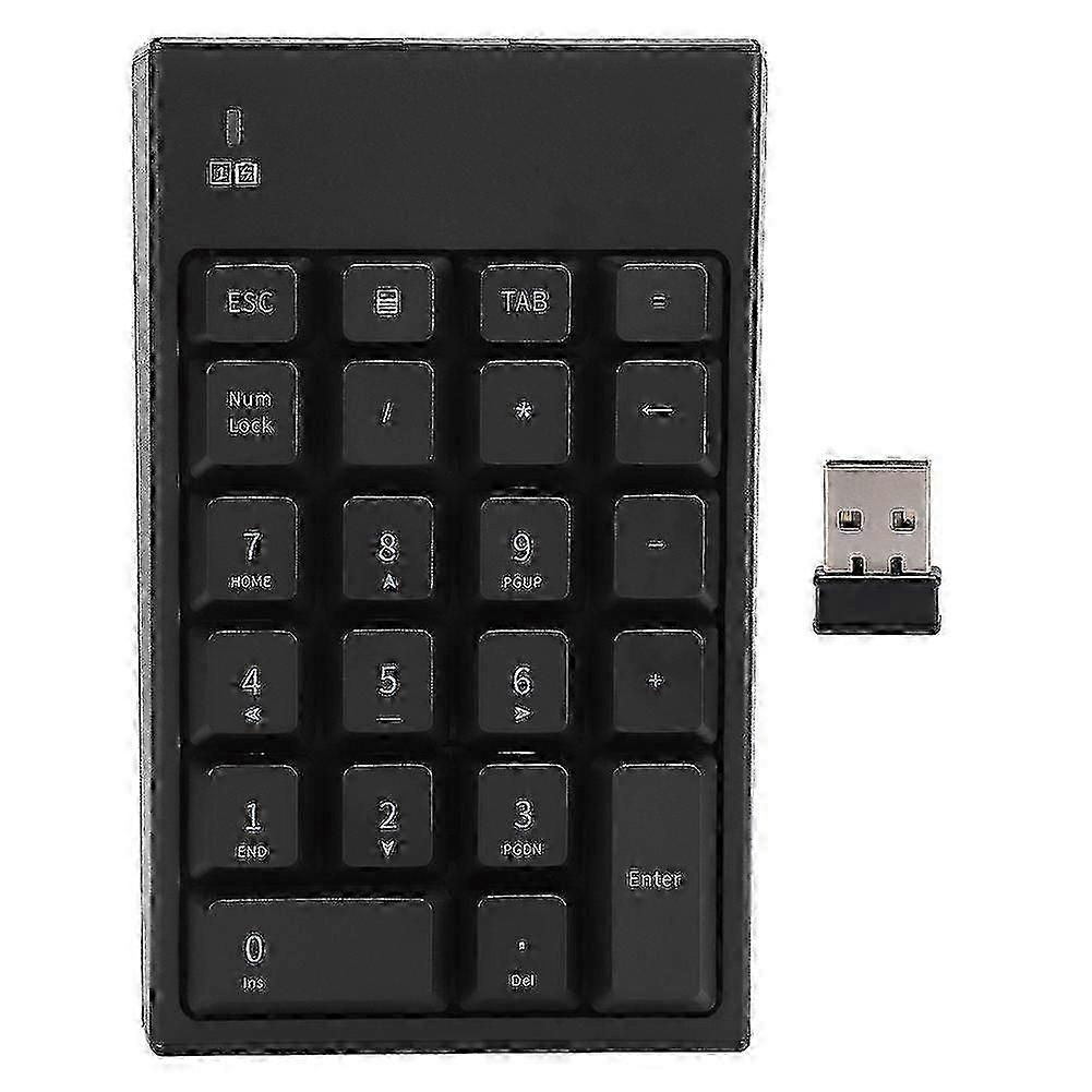 2.4G USB Wireless Numeric Keypad Portable 22 Keys Mini Number Keyboard for Laptop Notebook