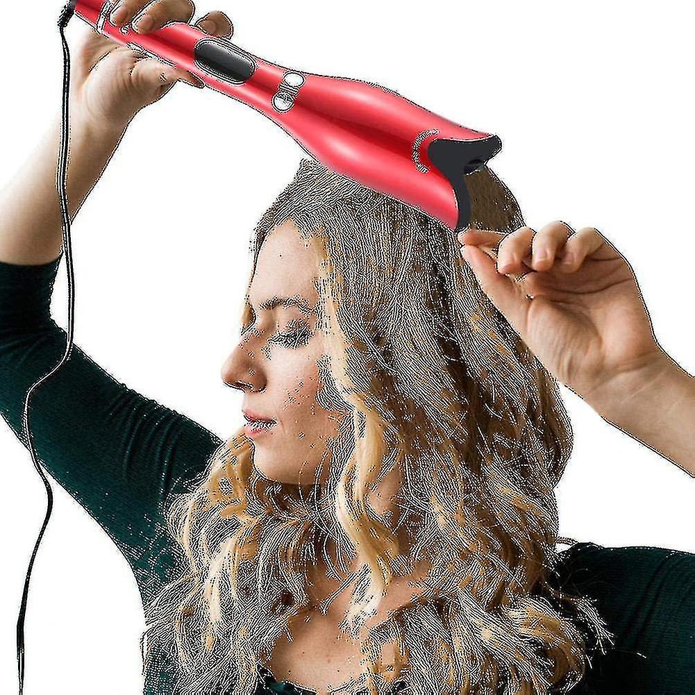 Hair Bun Volume Shapers Eu Plug Red Anti-scalding Wave Styling Hair Curler Rose-shaped Automatic Air Rotating Hair Curler