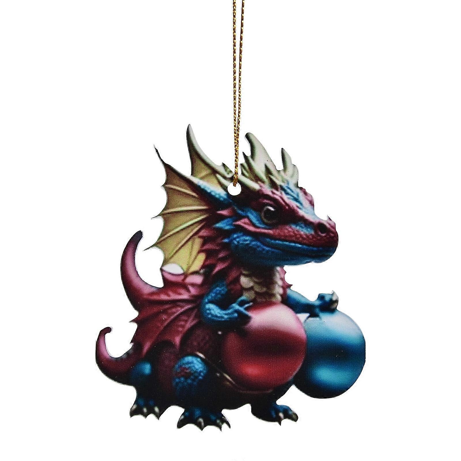 2D Acrylic Christmas Ornament - Double Print Snowflake & Honeycomb, White Elephant Pendant, 1PC, compatible with 2024 Witch