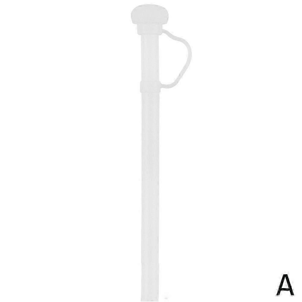 Silicone Long Reusable Straw with Straw Cap Drinking Straw Dustproof Soft Str