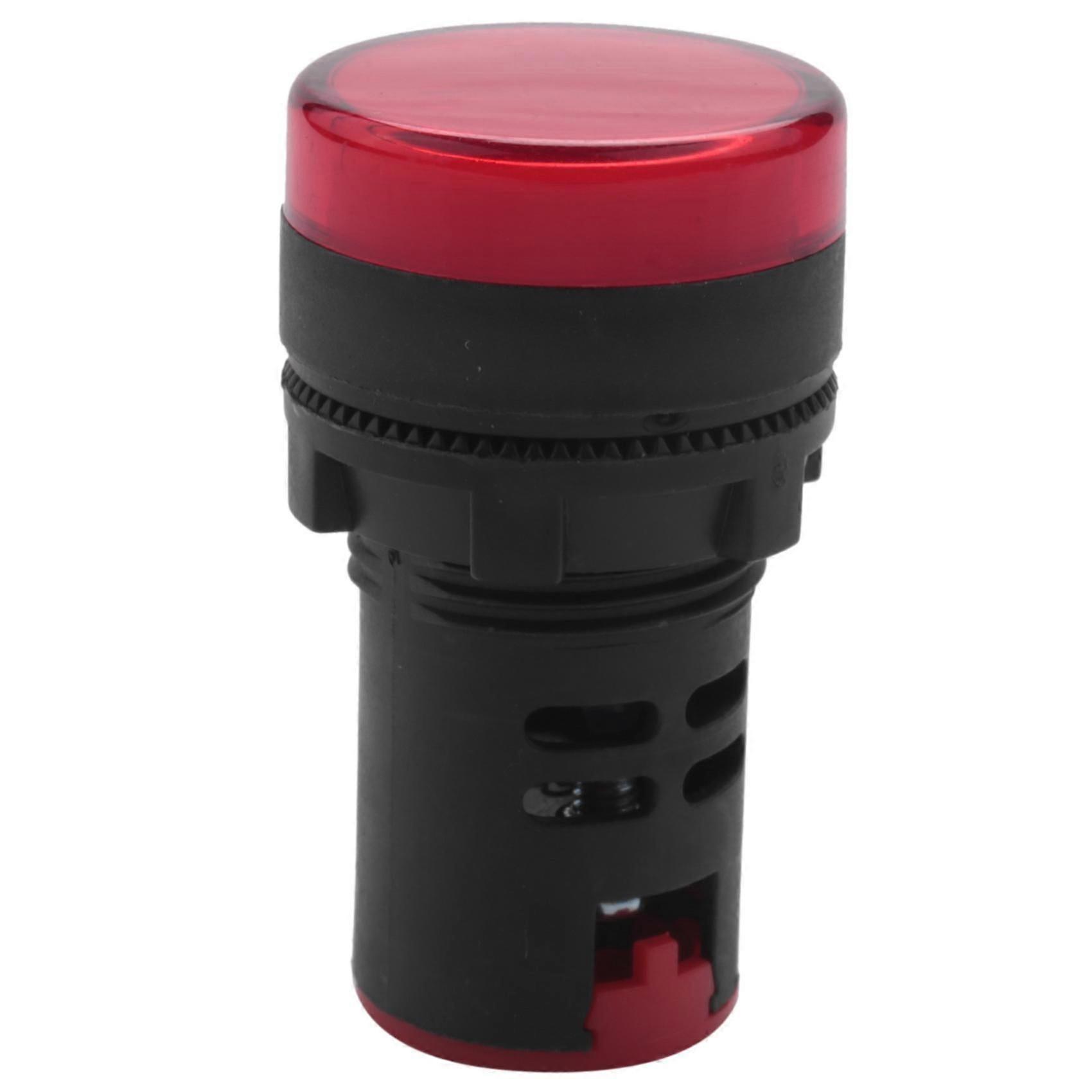 Ac/dc 24v Led Power Indicator Pilot Signal Lamp 22mm Red Light