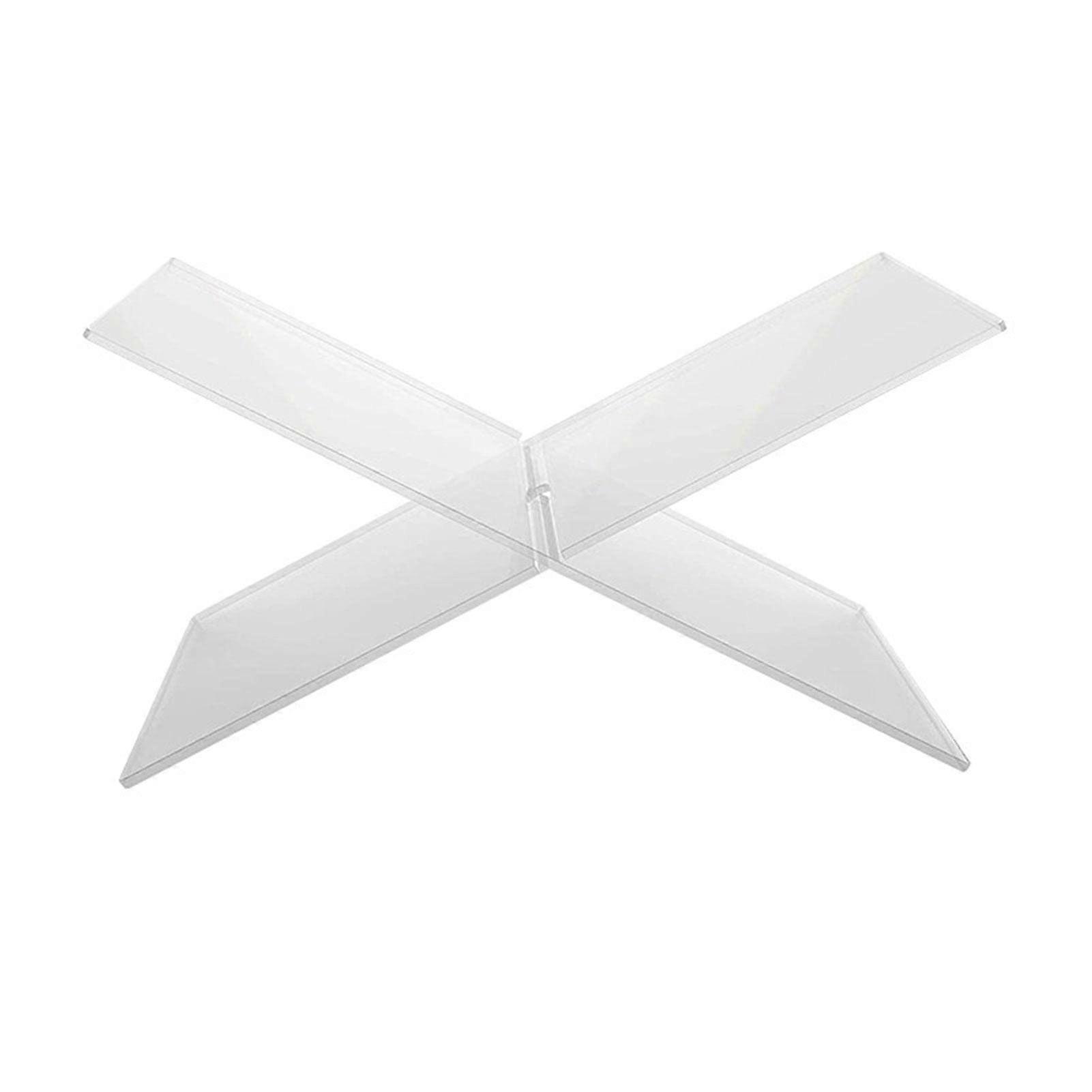 Acrylic Book Stand for Reading X Shape Transparent Book Display Holder Clear Desk Reading Rest