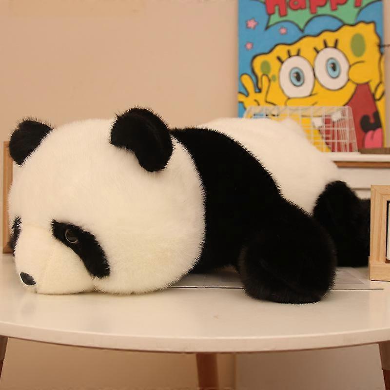 Simulation Giant Panda Plush Toy Zoo Cute Lie Lie Panda  Doll
