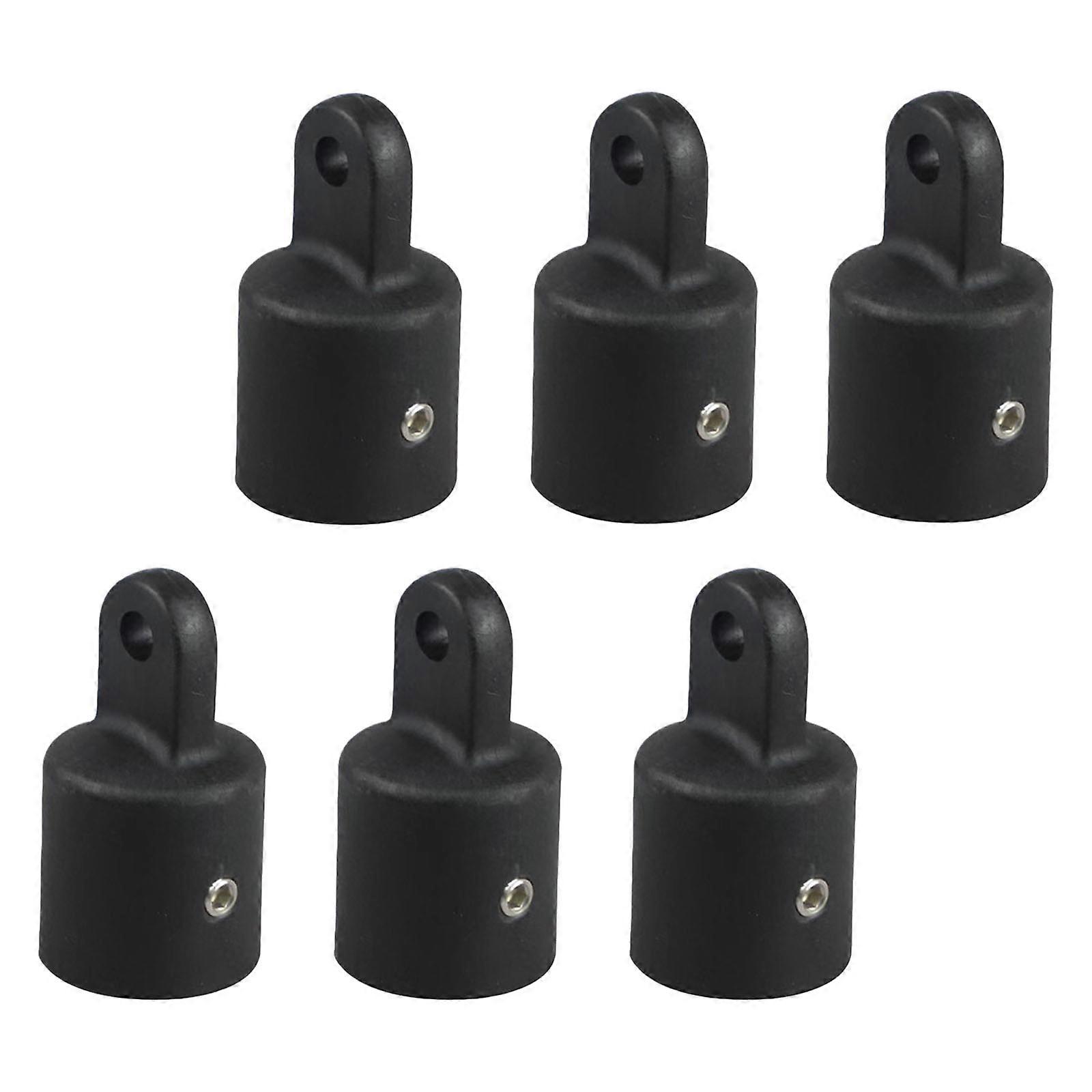 6Pcs High Strength Nylon Eye End Cap Replacement Glides Caps Sliding Eye End Fittings for Awnings Shade Canopy Accessories Multicolor
