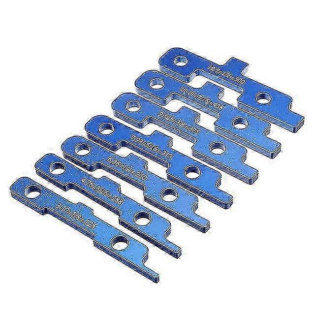 7Pcs Precision Router Table Set Up Bars Woodworking Aluminum Setup Block Height Gauge Set Table Saw Accessories Miter Gauge Tool 2025