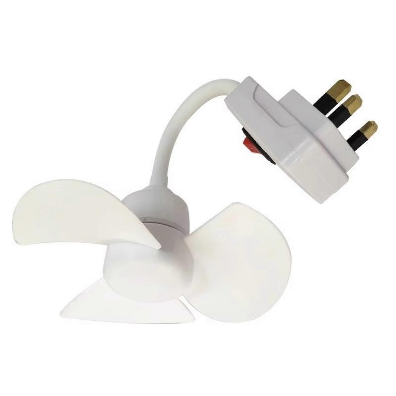 29cm Wall Socket Fan Easy Installation Cooling Fan Energy Efficient Plastic Desk Fan Plastic Texture for Home and Office Multicolor