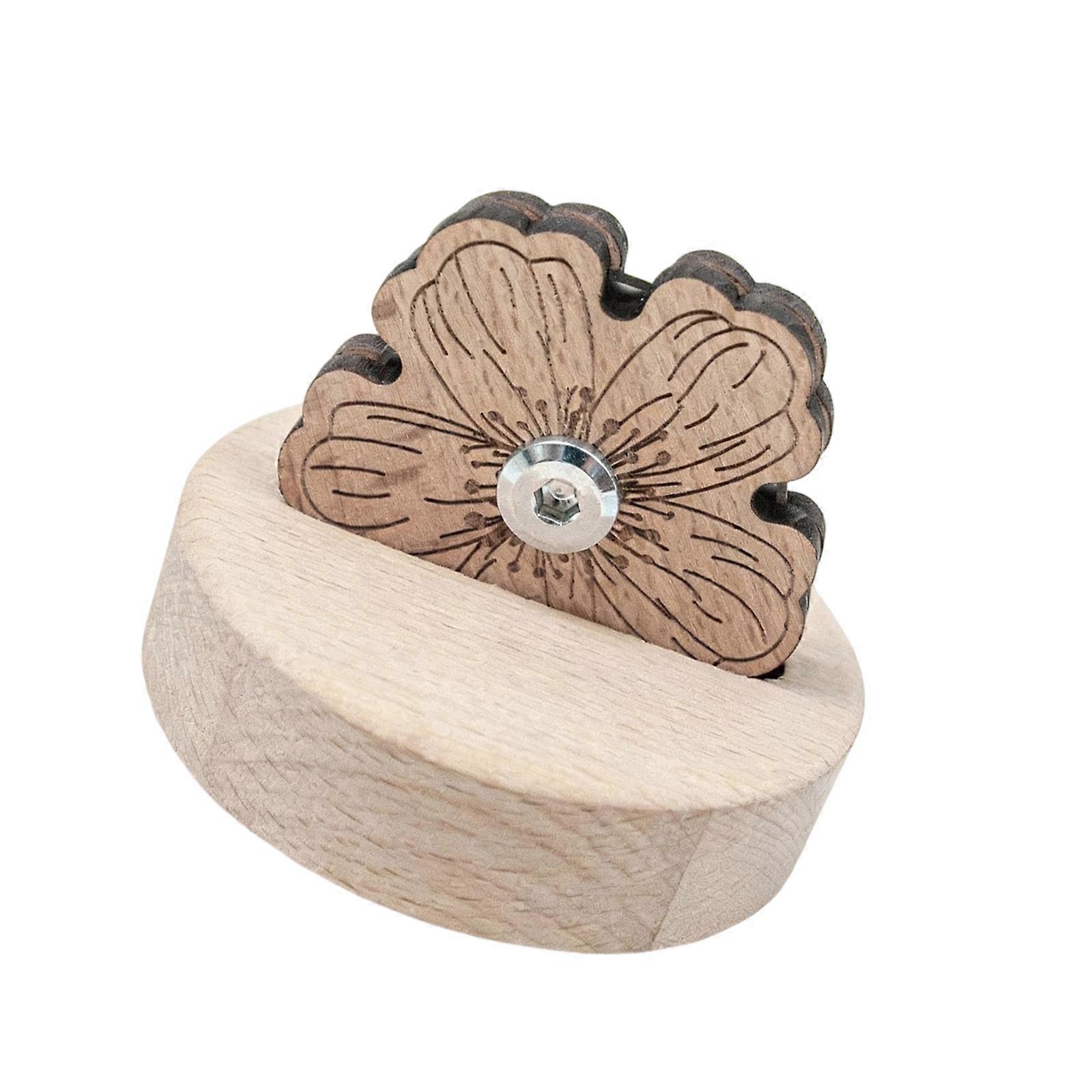 Flower Pattern Wood Needle Minders Thread Trimming Tool For Professional Tailoring Set Multicolor