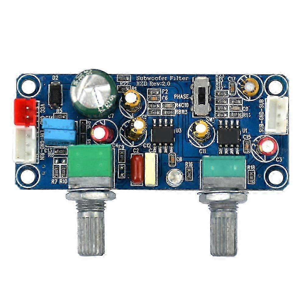 Low Pass Filter Subwoofer Preamp Amplifier Board Single Dc 9-32v Preamplifier With Volume Adjustmen-haoyi