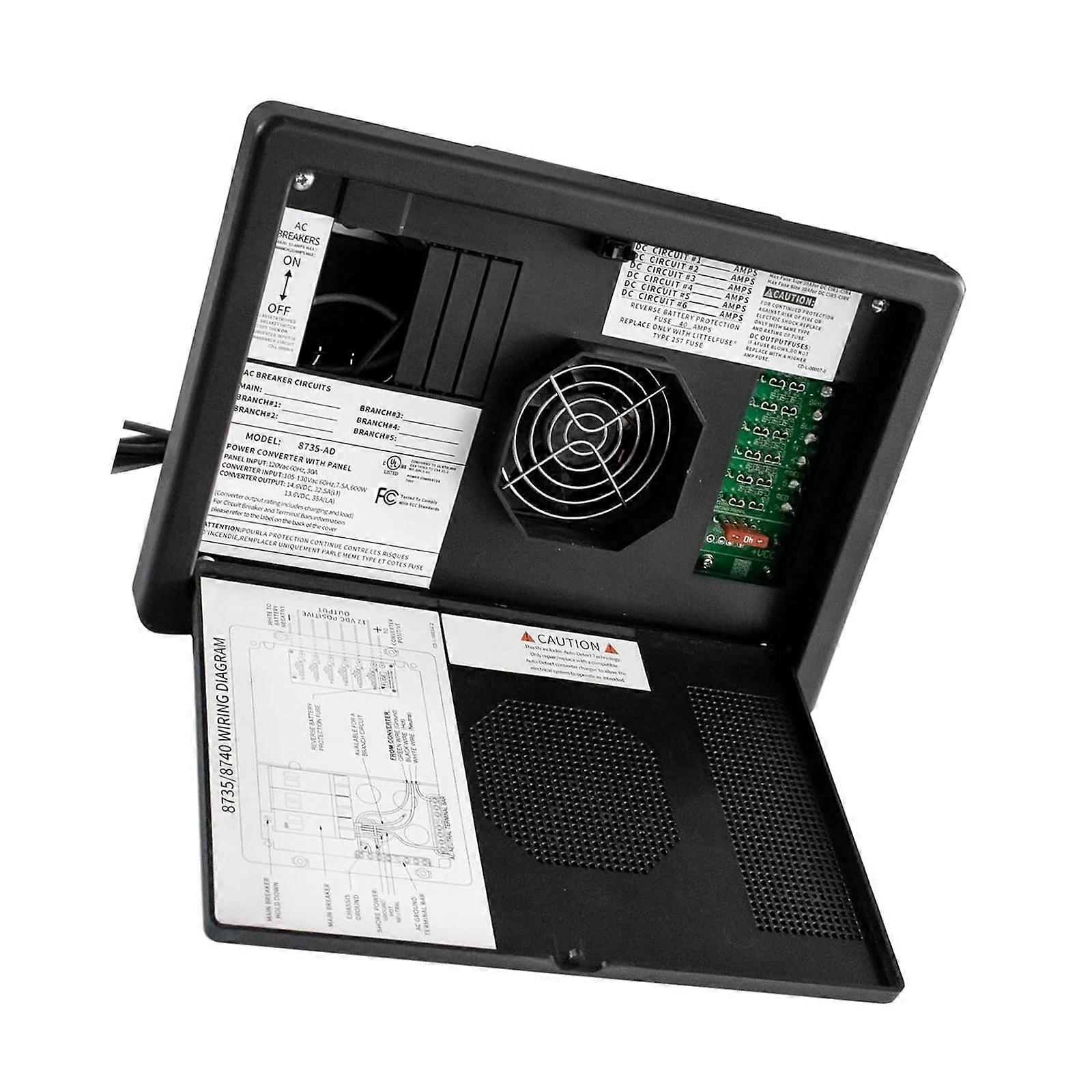 3 Stage Power Processor 35A DIRECT CURRENT Output Global Camping Device for Motorhomes Trailers  Black