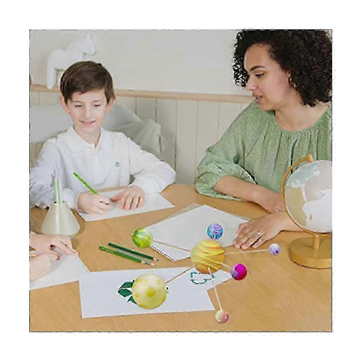 m Solar System Project Kit, PlanetModel Crafts 14 Mixed Sized Polystyrene Spheres Balls for School Sc