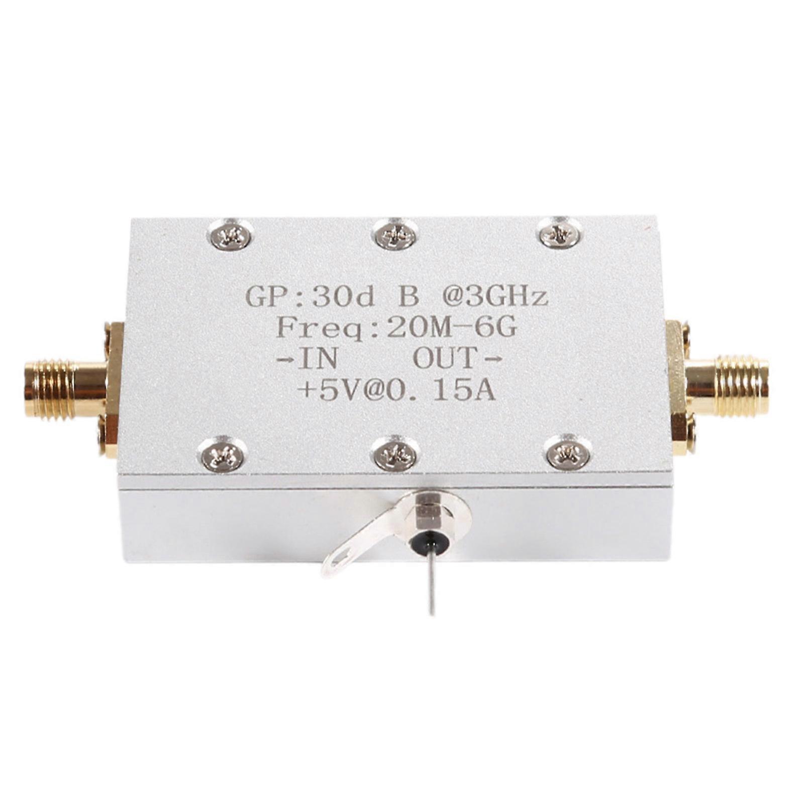 Radio Module, RF Amplifiers 5-20Mhz-6Ghz 30dB Gain Broadband Low Noise Filter Module Low Noise Amplifiers Multicolor
