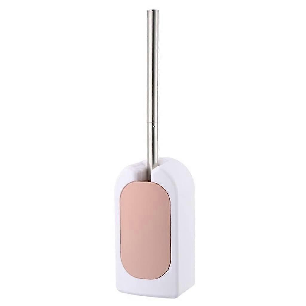 Long Handle Toilet Brush with Soft Bristles for Bathroom Cleaning, Wall Mounted Design (Color A)