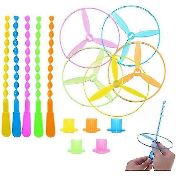 40pcs Flying Saucer Spinning Toy for Kids - Random Style, Random Color
