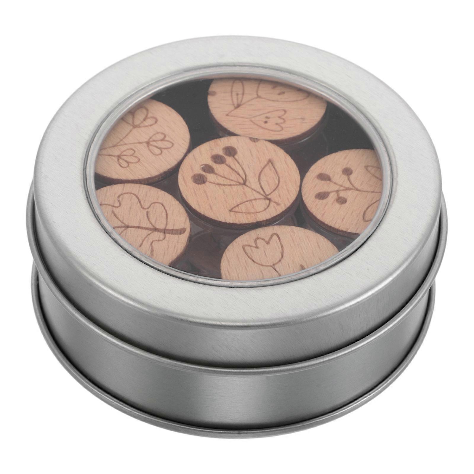 Wooden Embroidery Thread Organizer Cross Stitch Tools for Thread Storage 6Pcs