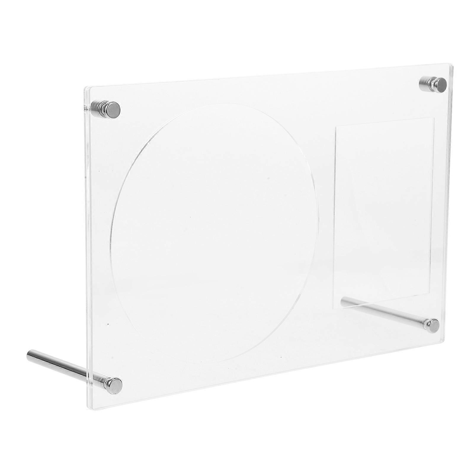Acrylic Cd Holder for Display with Stand Transparent Cd Display Box for Storage