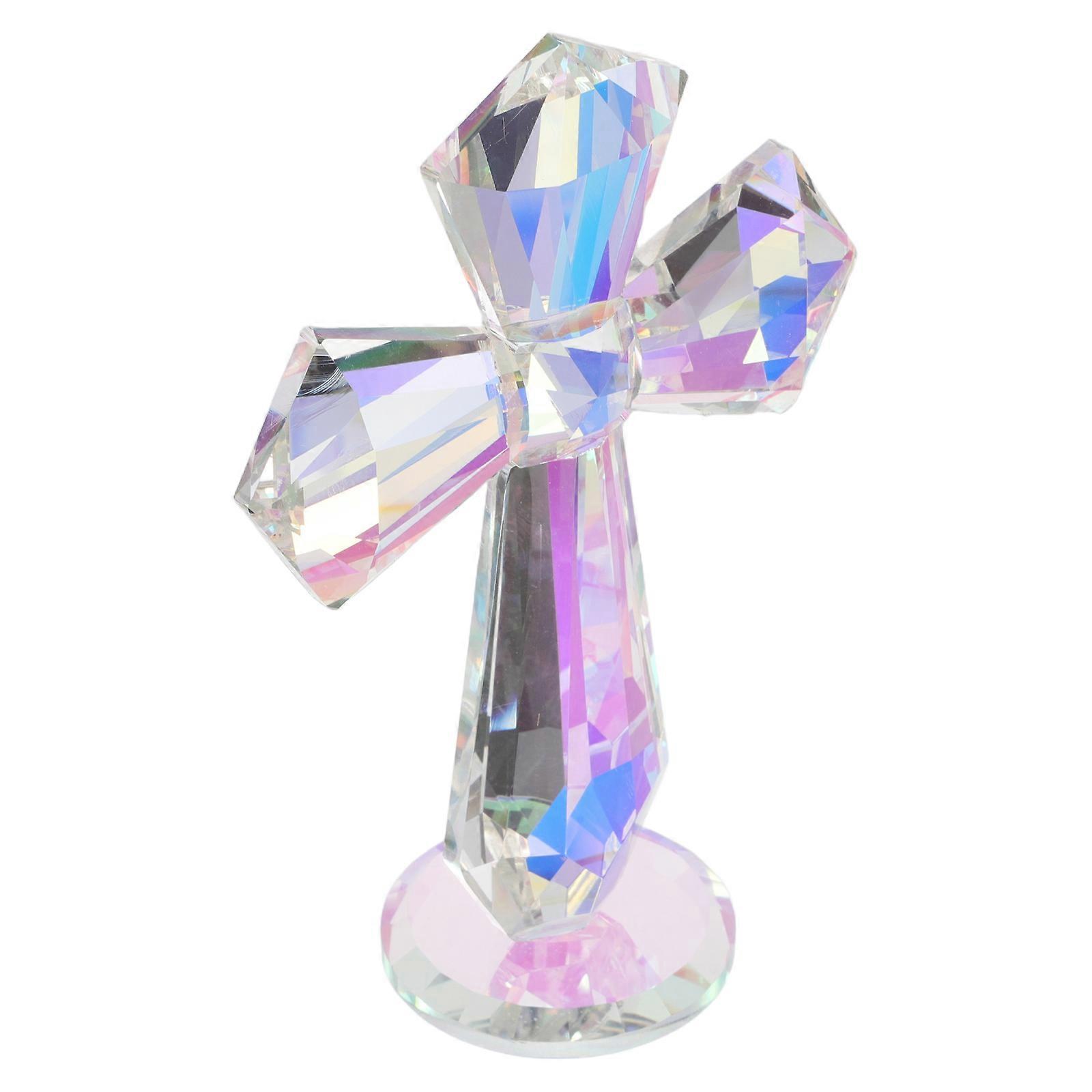 Crystal Cross Decorative Religious Cross Statue for Prayer