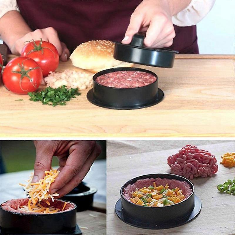 ABS Material Kitchen Hamburger Meat Press, Meat Patty Press, Combination Meat Press Hamburger Making Tool
