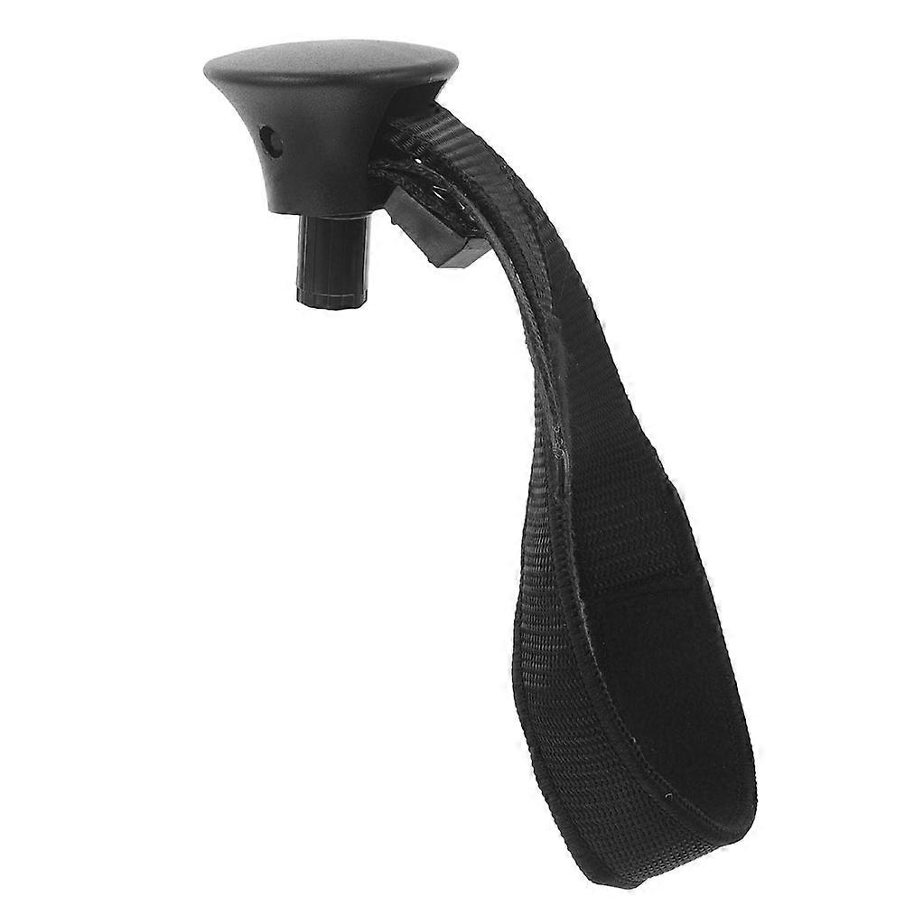 Durable Black Trekking Pole Wrist Straps for Hiking Support