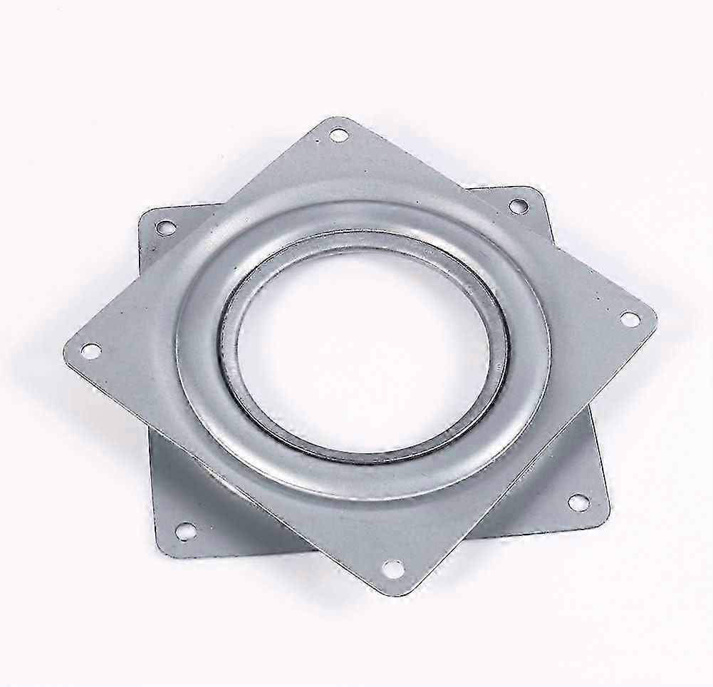 Square swivel plate 4 inches square lazy turntable bearing 360 degree rotating bearing plate for TV tables bar stools chairs stools pots and pans (sil