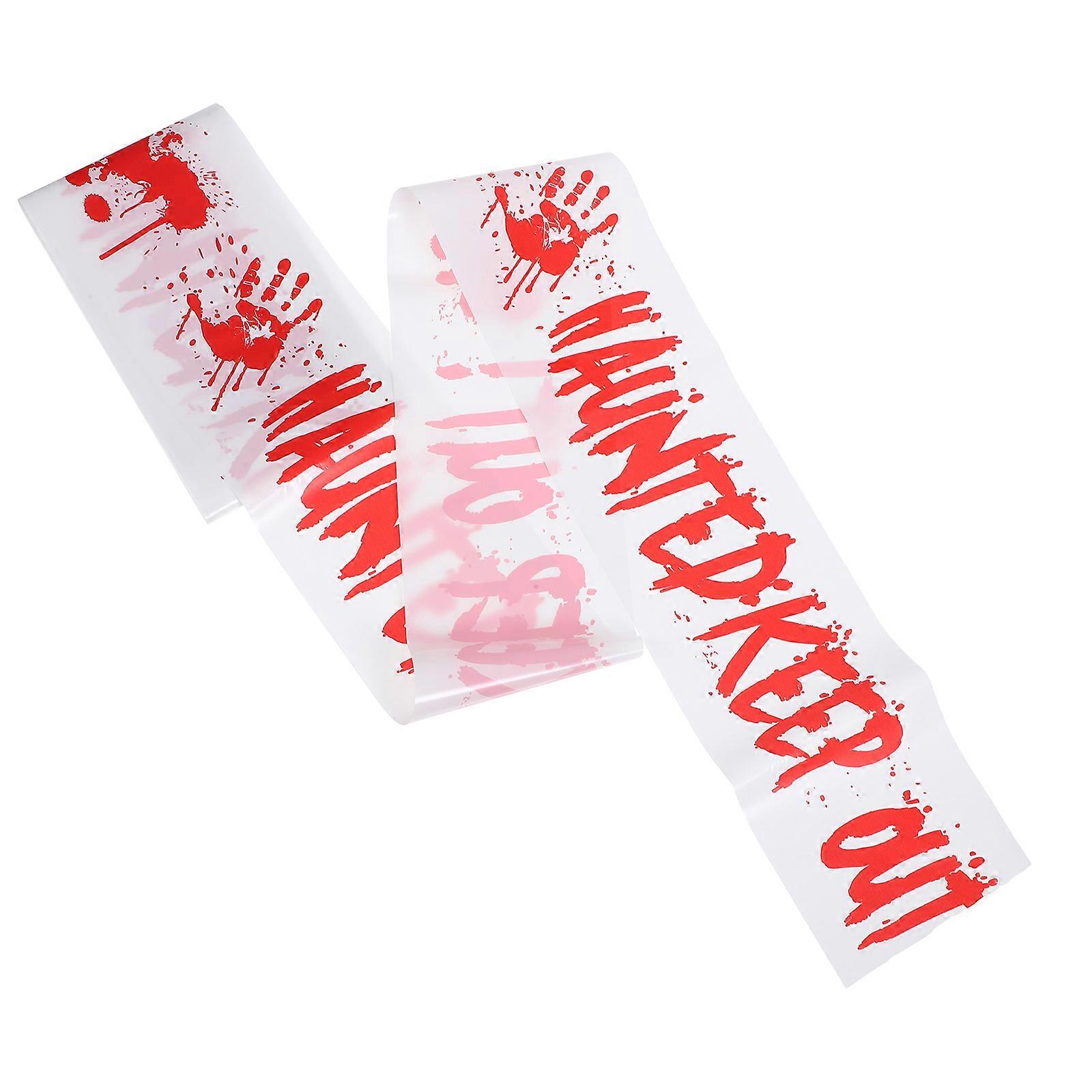 Halloween Warning Tape Non Adhesive for Warning 1 Roll Red Pe Barrier Tape
