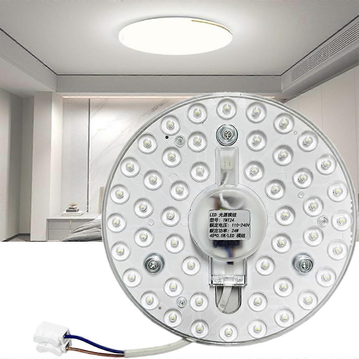 Dimmable 24W LED Ceiling Light Fixture with Magnetic Mount, Energy Saving Retrofit Kit