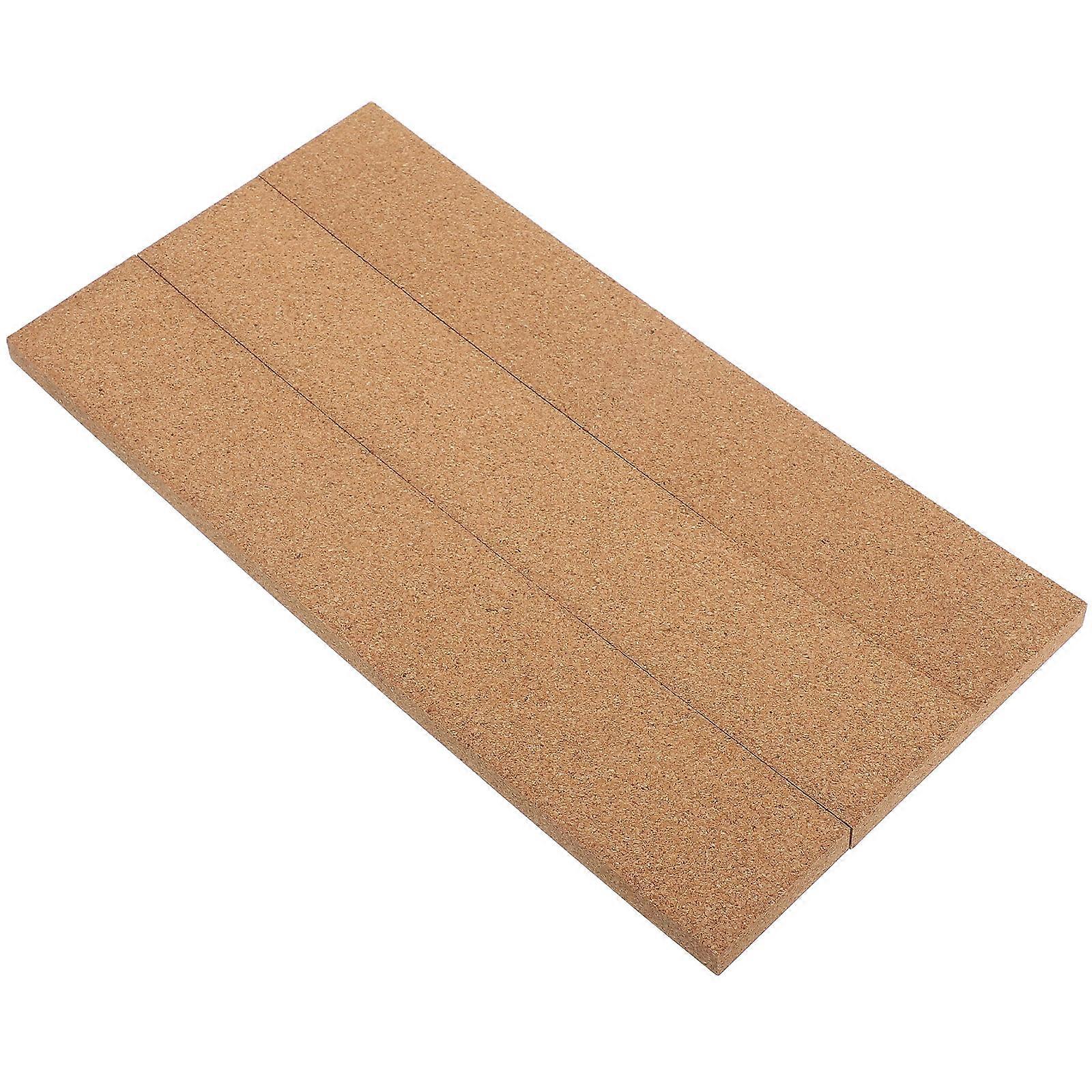 Coffee Colored Cork Strips for Wall Bulletin Board Adhesive 3Pcs Pack