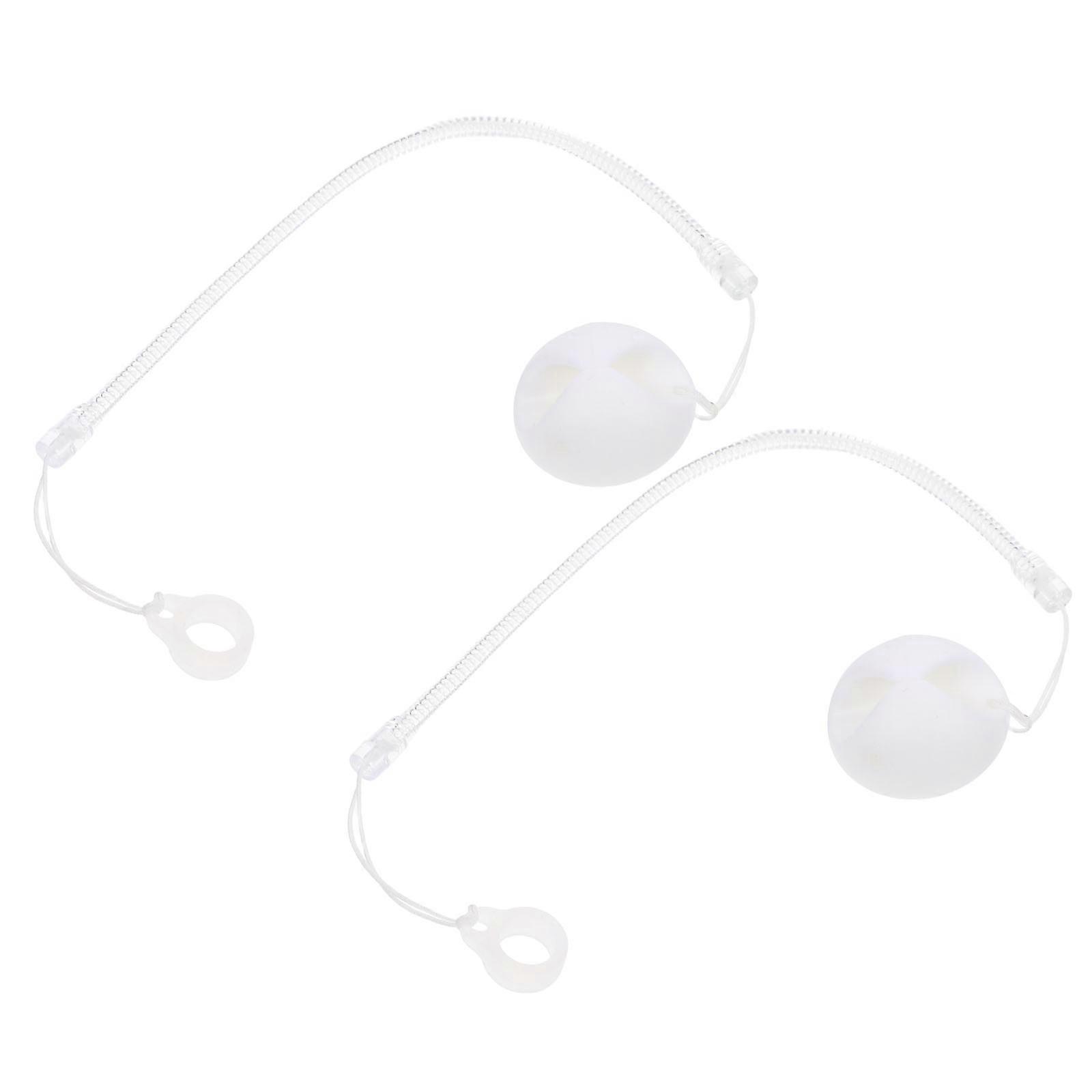 Customer Service Pen Chain Secure Holder with Silicone Base 2Pcs for Reception