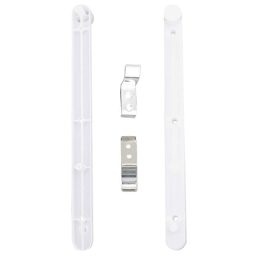 Drawer Guides Plastic Drawer Rails Cabinet Storage Units White Plastic and Iron Flip Up Door Design 1 Set