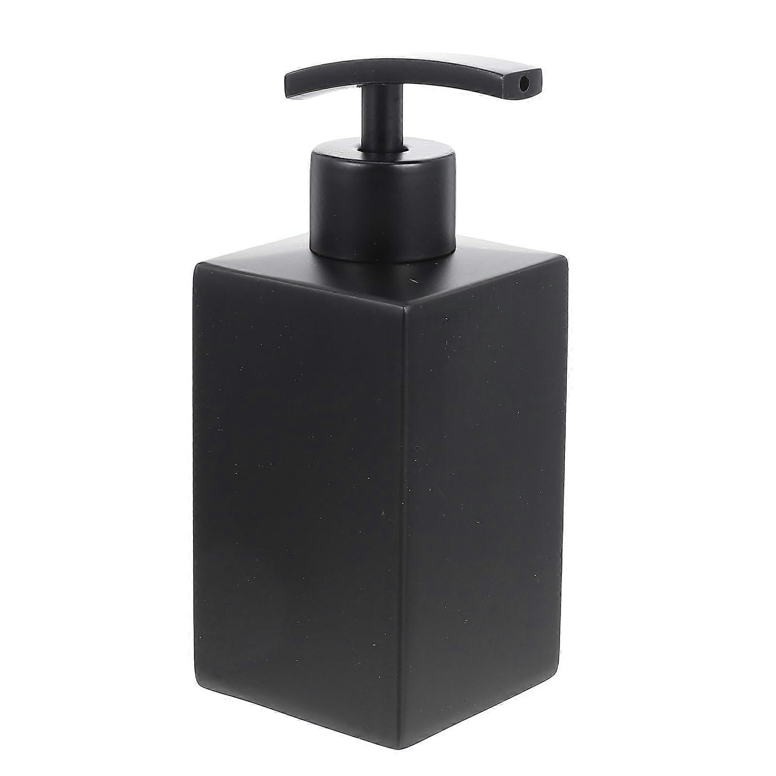 Shampoo Dispenser Wall Mounted Matte Black Refillable Lotion Pump Bottle Leakproof Large Capacity