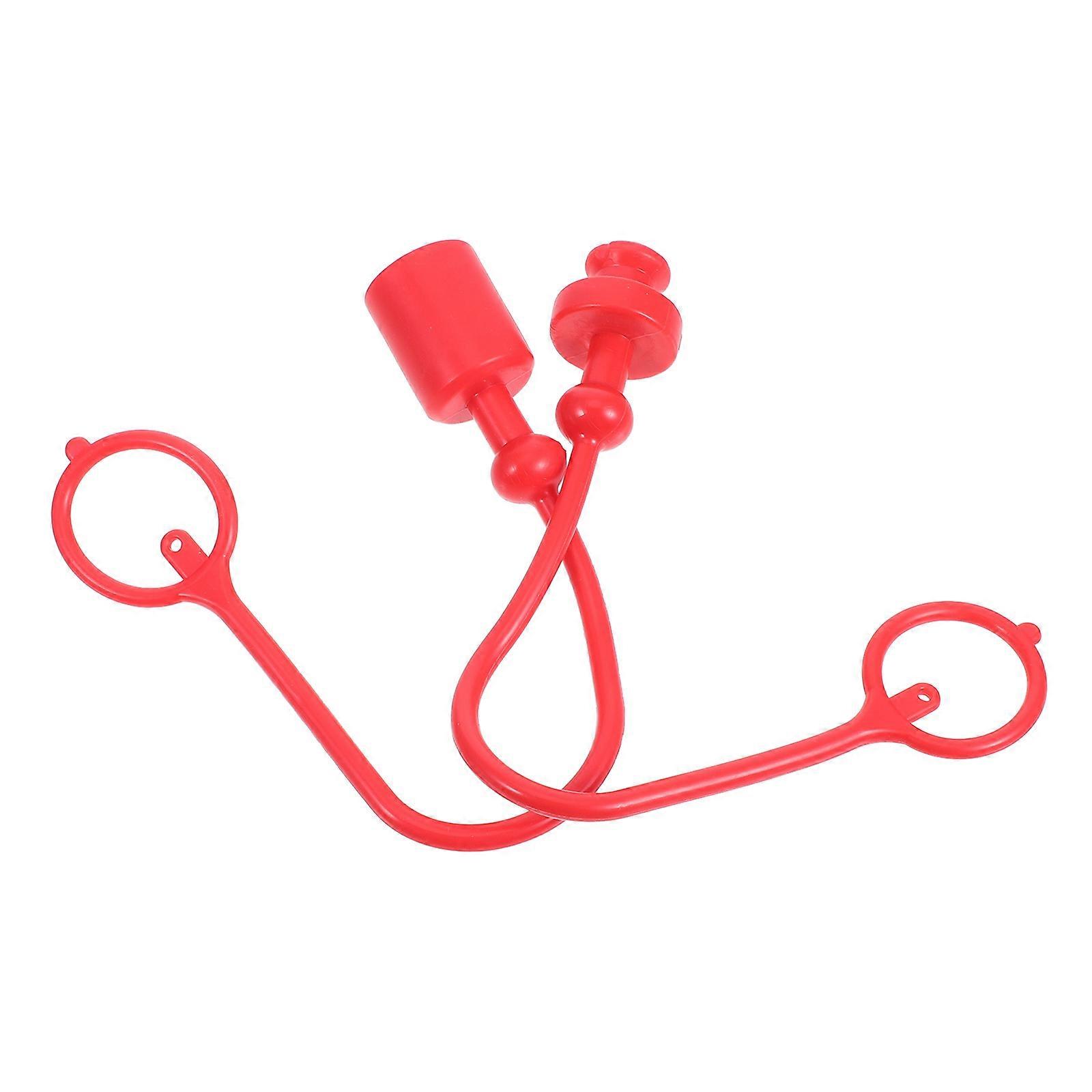 Red Hydraulic Coupler Cap for Quick Connect Fitting Protective Dust Cap 1Set