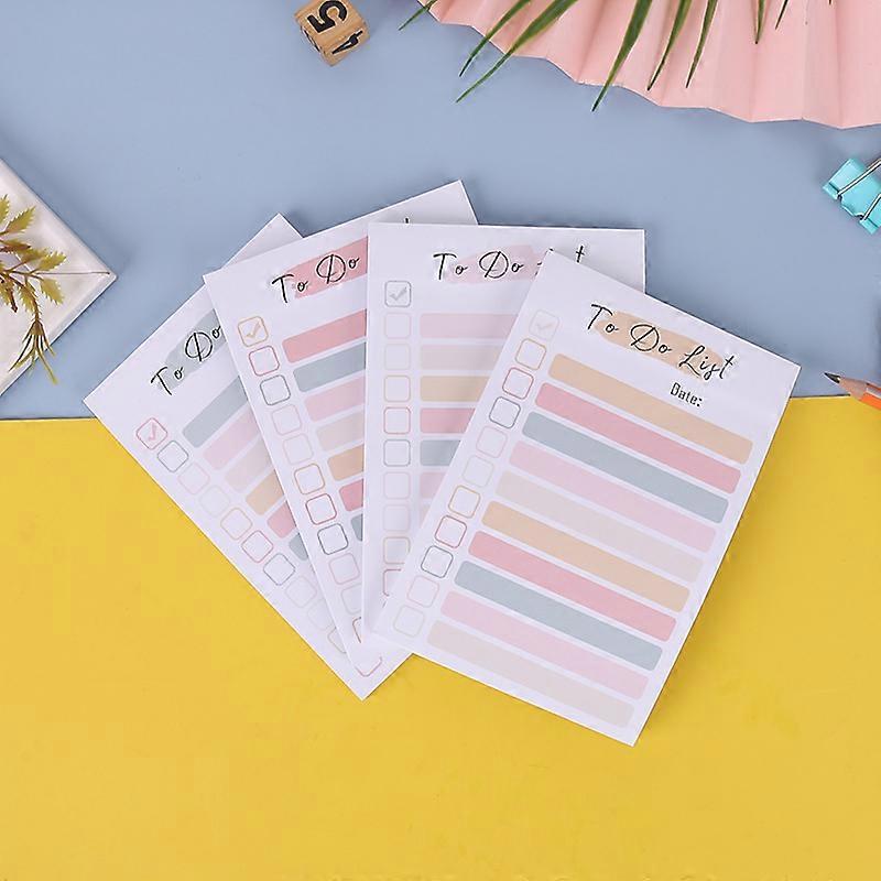 50 Sheets To Do List Notepad color To Do List Sticky Notes Adhesive Memo Pad Portable Daily Planner Grocery check List Notepad