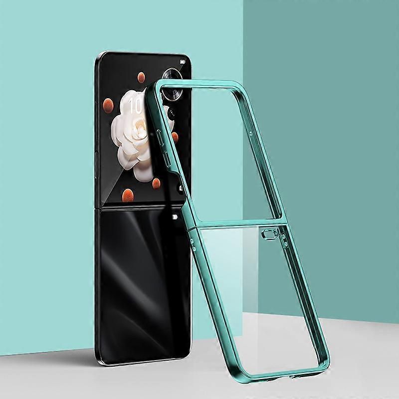 Full Coverage Electroplate PC Transparent Phone Case For Honor Magic V Flip
