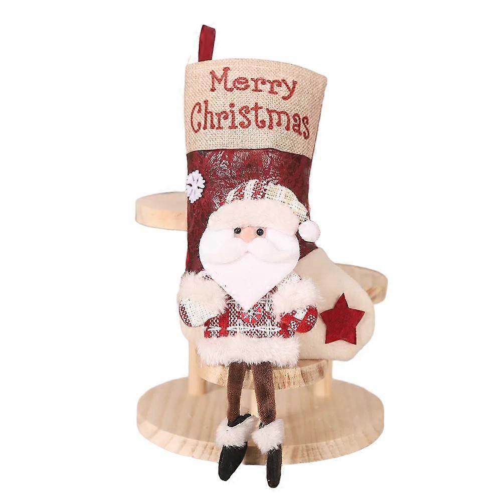 Christmas Stocking Hanging Stocking Santa Stocking Eye-catching Decor