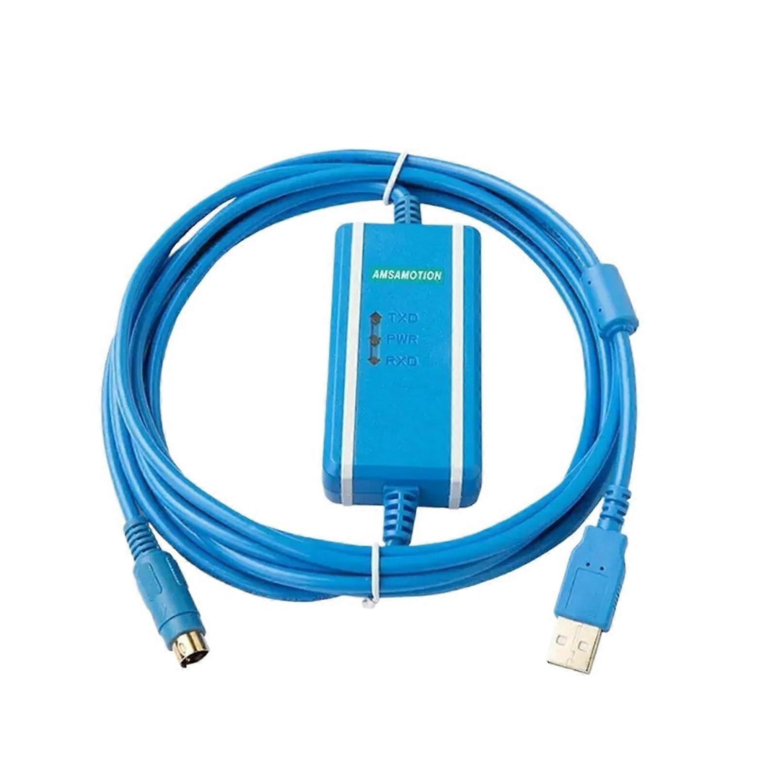 USB PLC Programming Cable for H0U H1U H2U, Fast Transfer, Compatible with 1U 0U Models