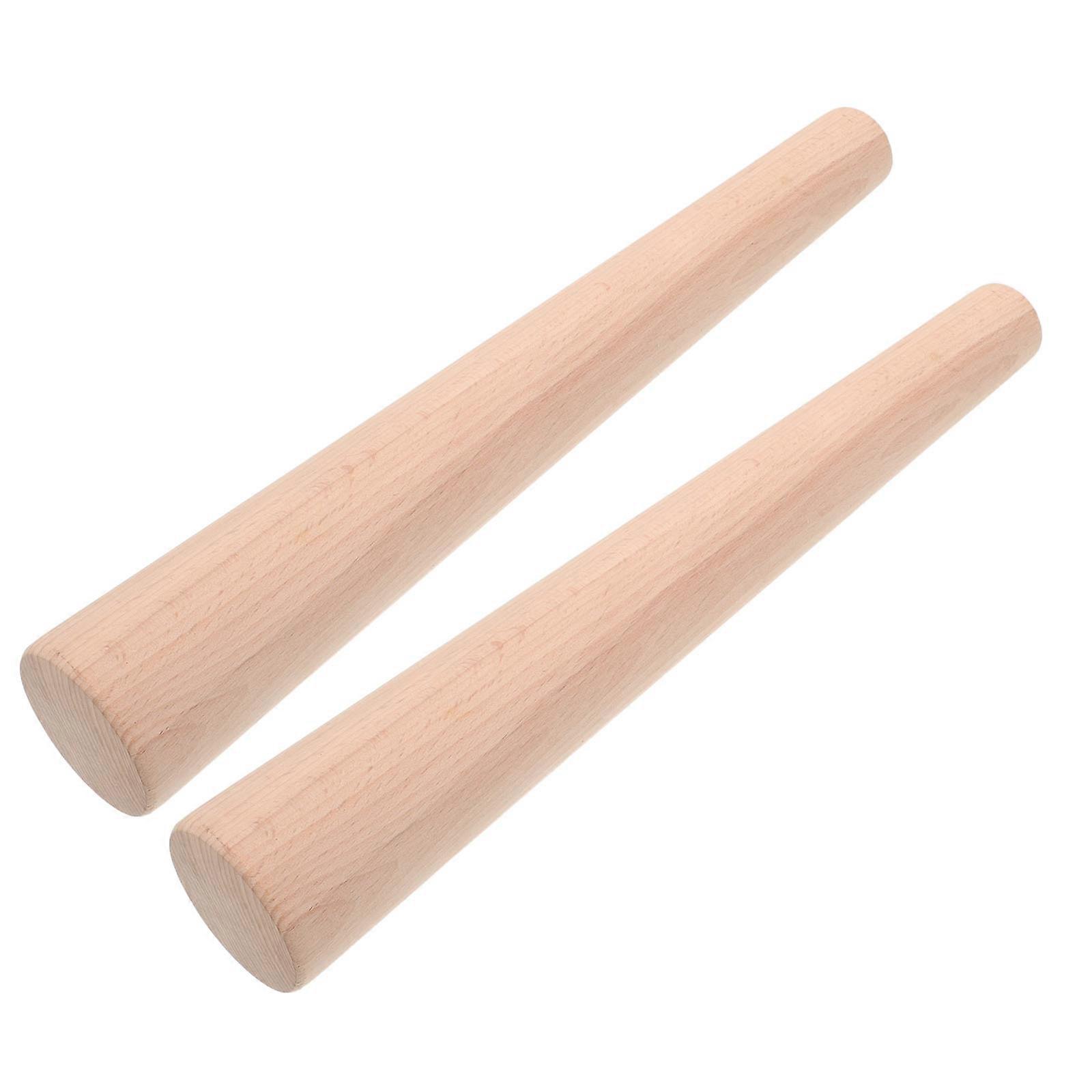 Fermentation Tamper 2Pcs Wooden Sauerkraut Stick for Vegetable Pressing