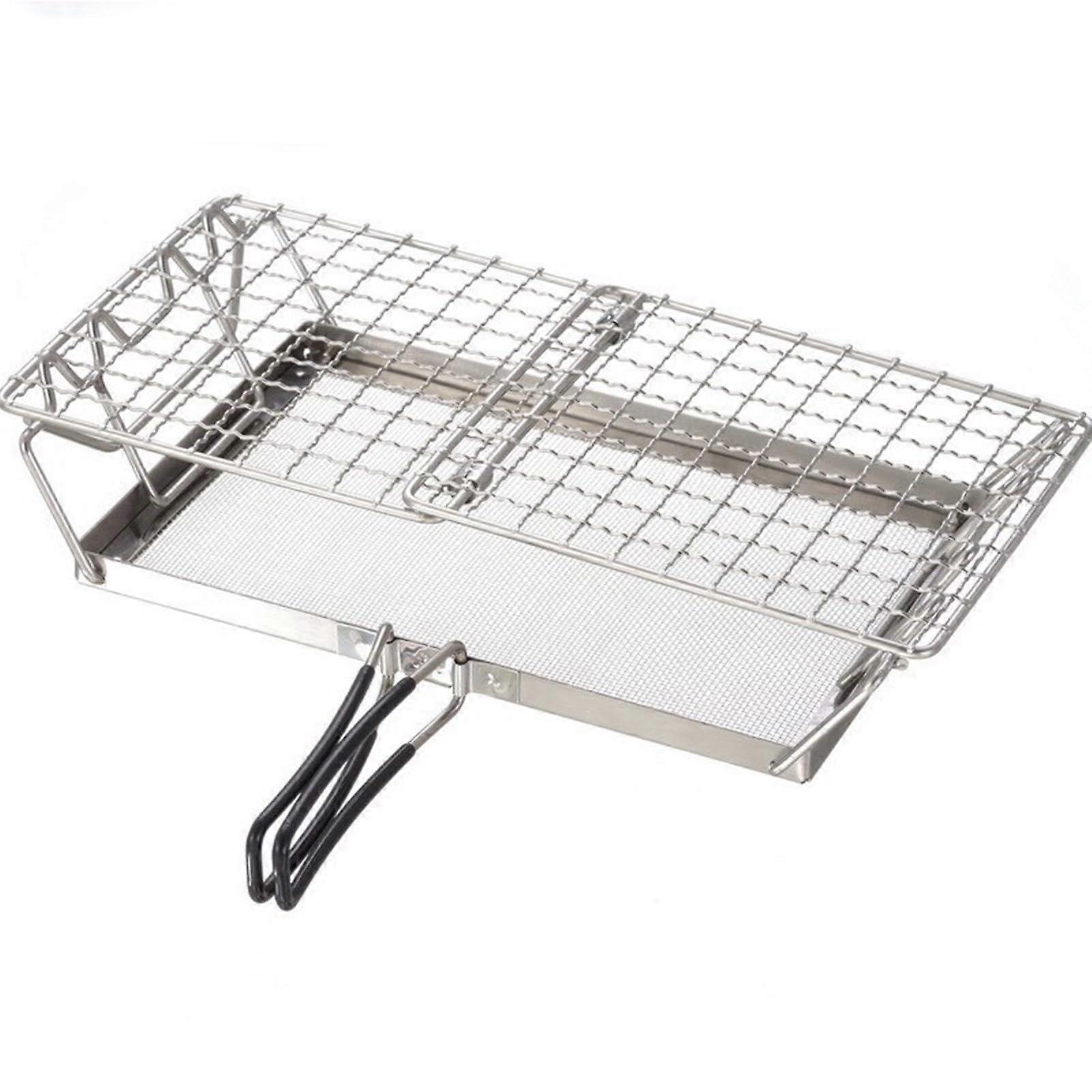 Camping Toaster Rack Stainless Steel Foldable Bread Grill Adjustable Outdoor Cooking Stand