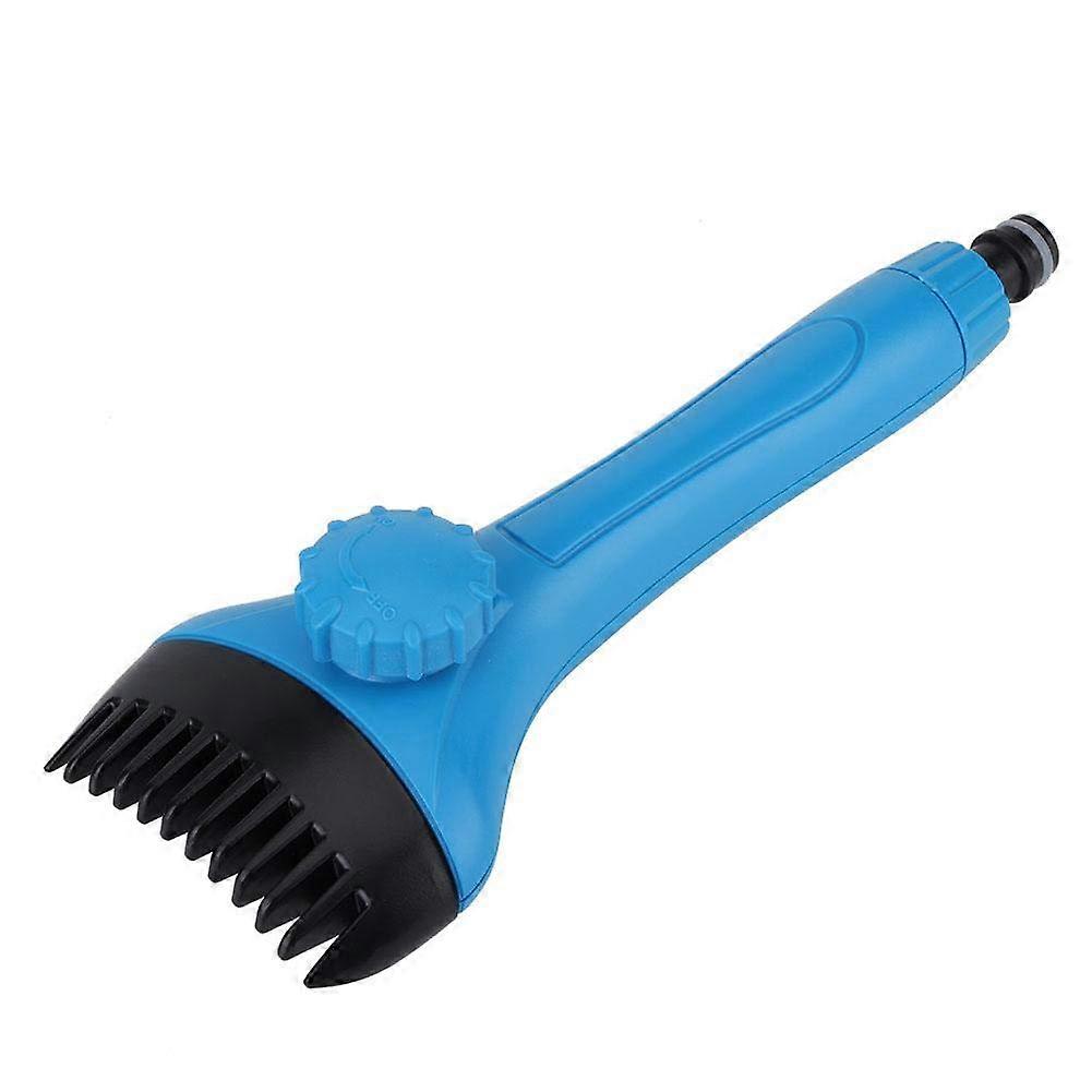 Mini Swimming Pool Brush Filter Cleaner with Easy Hose Connection and Adjustable Water Flow