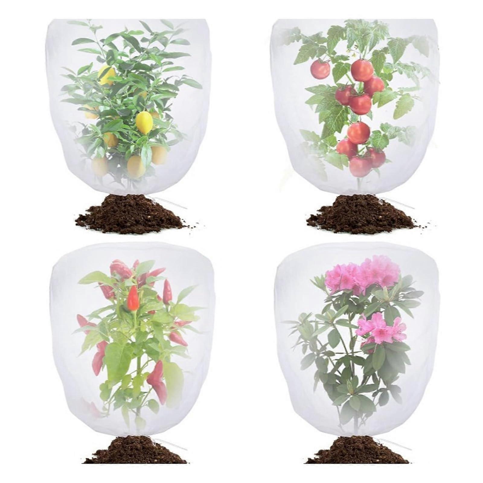 Garden Plant Netting Cover with Drawstring, Durable Mesh for Vegetables and Fruit Tree Protection