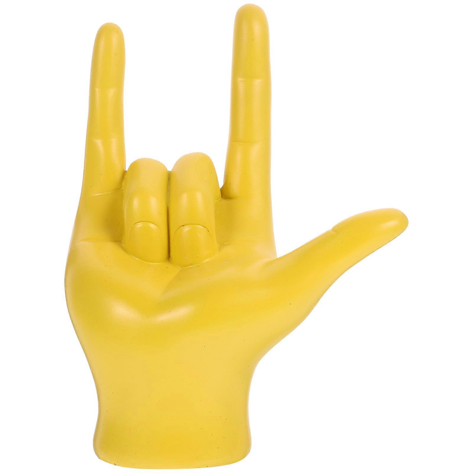 Resin Hand Gesture Statue Decorative Figurine for Home Use
