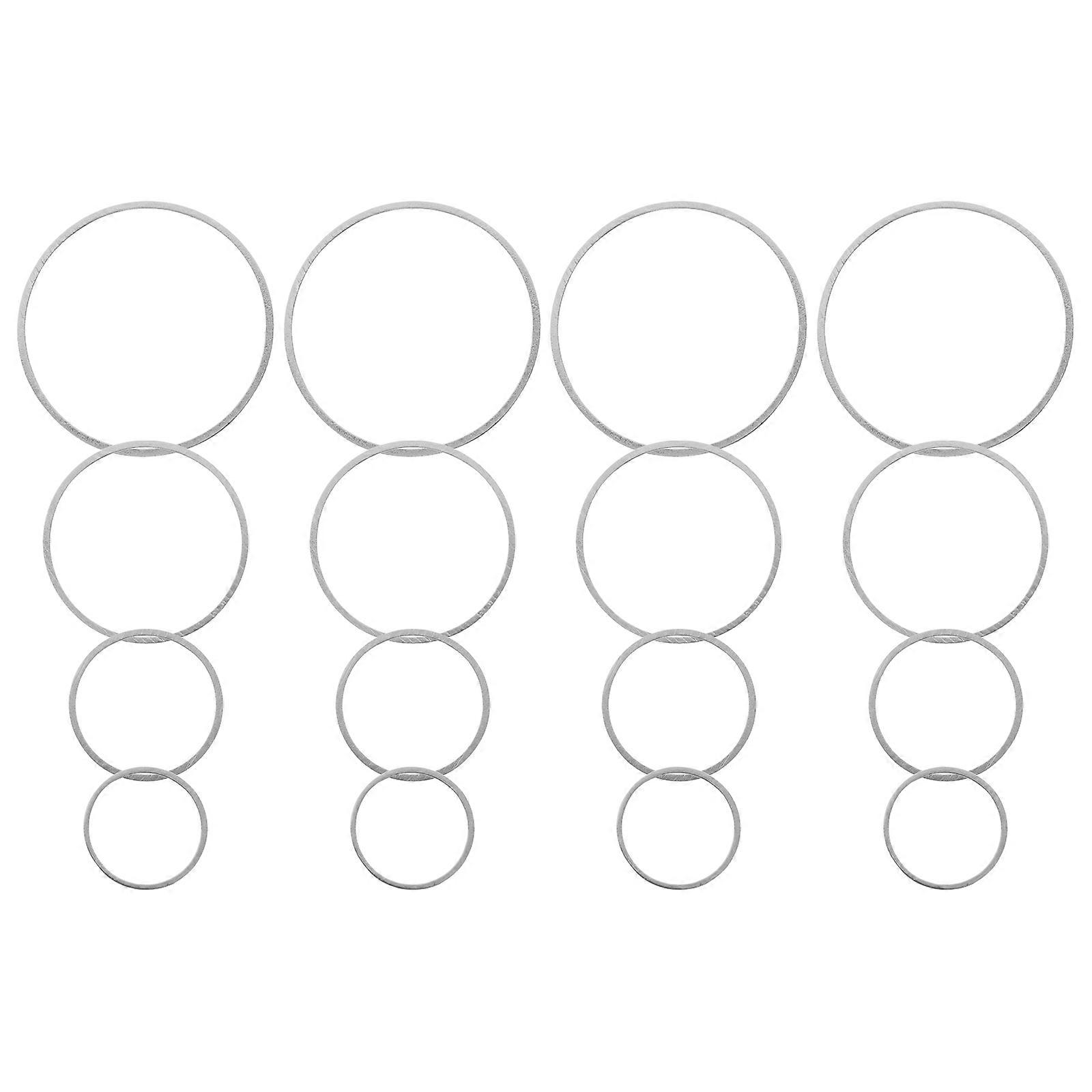 80Pcs Copper Round Pendant Frames for Earring Beading Jewelry DIY Use